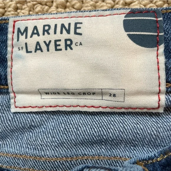 Marine Layer Wide Leg Cropped Jeans - Picture 8 of 9